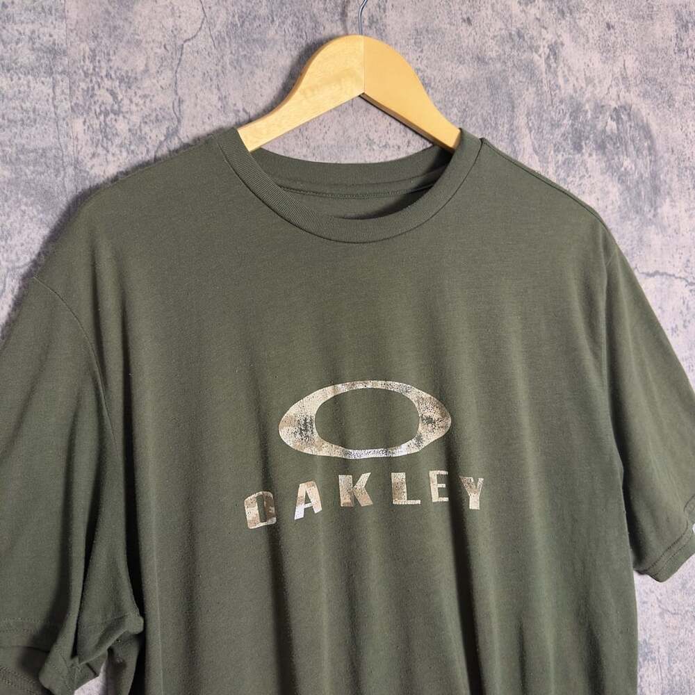 Oakley Men's Camo Ellipse Tee Olive Green Short Sleeve T-Shirt Size L